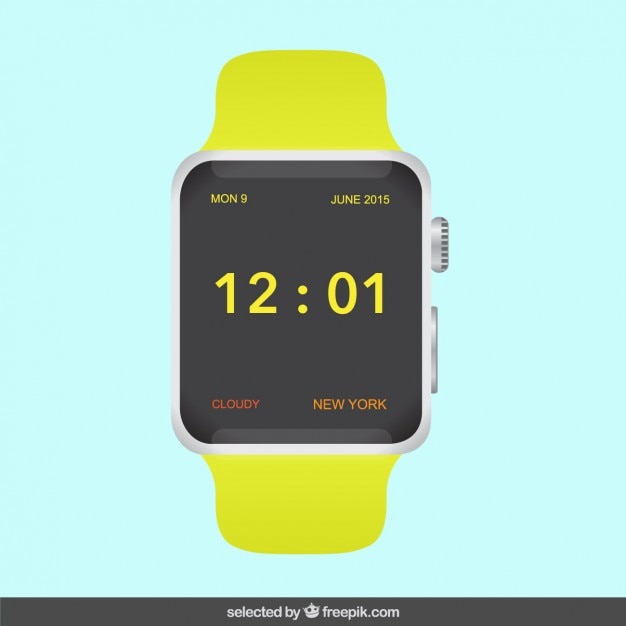 Free vector modern digital watch