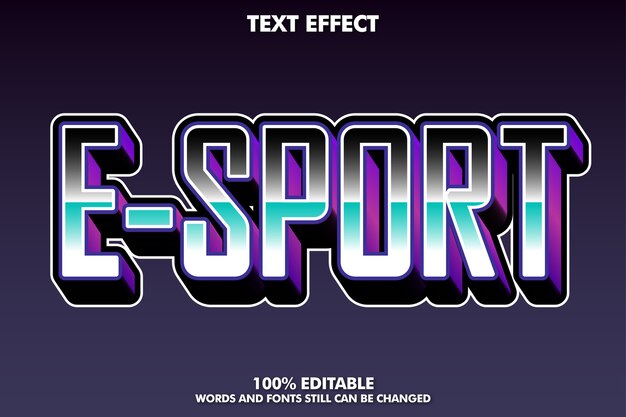 Modern e-sport text effect