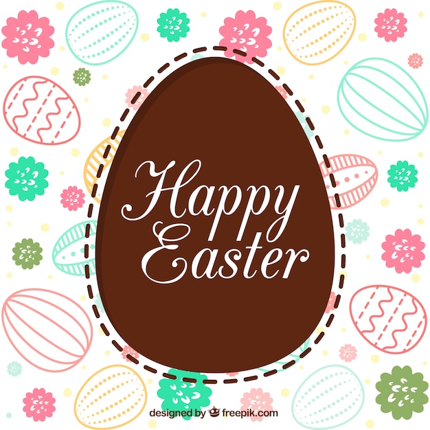 Free vector modern easter background