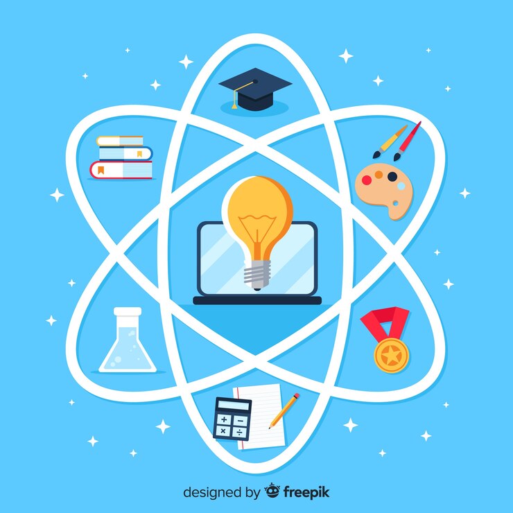 Free Vector modern education concept with flat design
