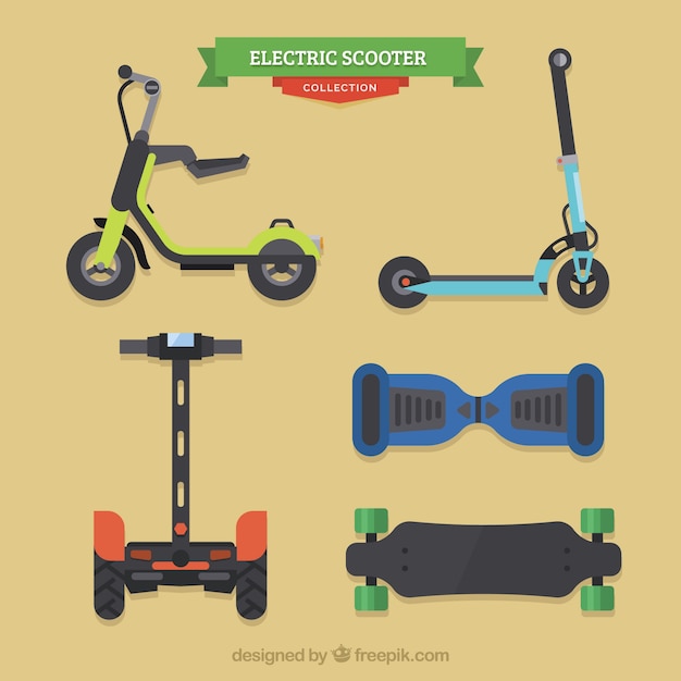 Modern electric scooter collection