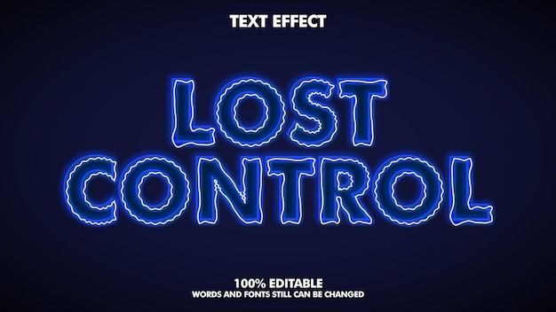 Modern electrical text effect template