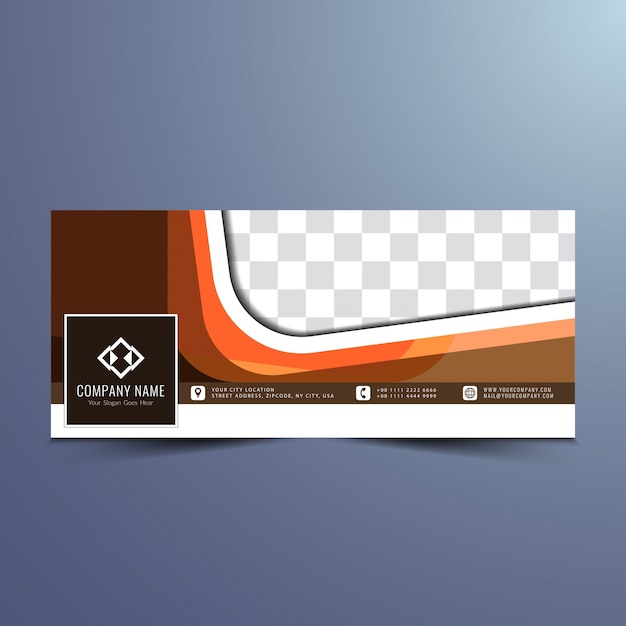 Moderno design elegante facebook banner