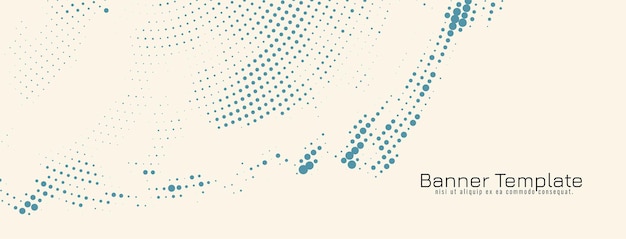 Бесплатное векторное изображение Современный элегантный полутоновый дизайн декоративный вектор шаблона баннера
