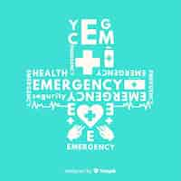 Free vector modern emergency composition