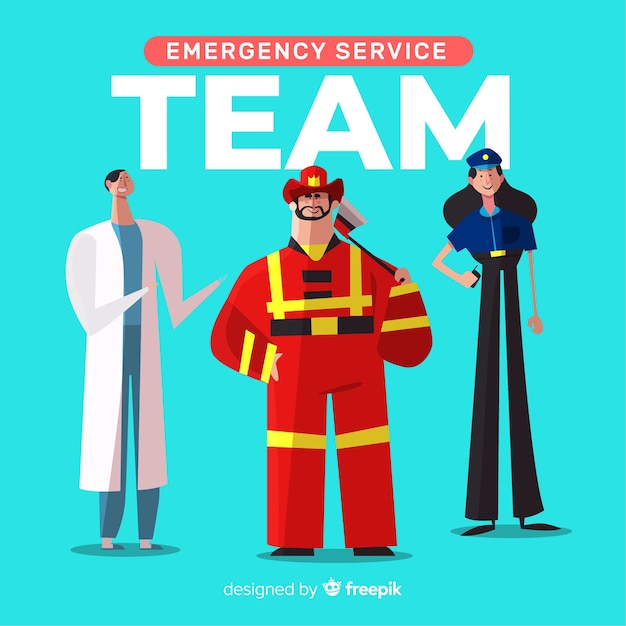 Free vector modern emergency composition