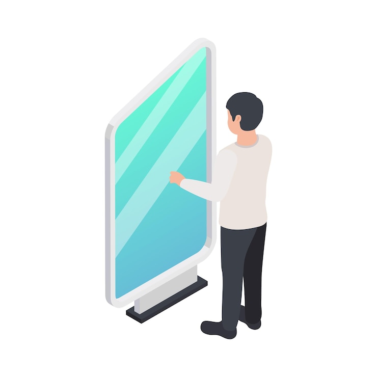 Free Vector modern exhibition icon