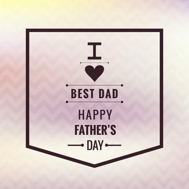 Free vector modern fathers day background