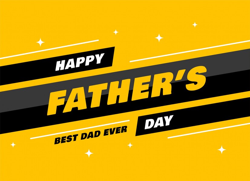 Free Vector | Modern fathers day greeting card