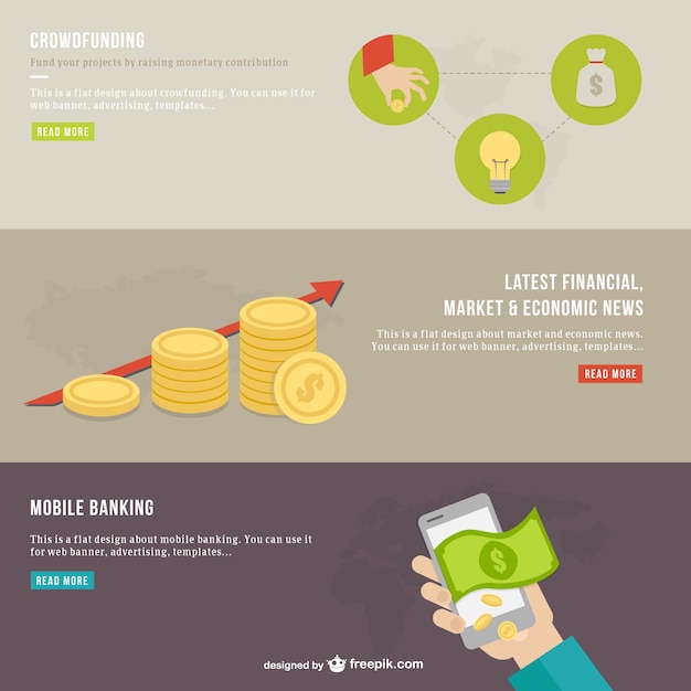 Free vector modern finances infography