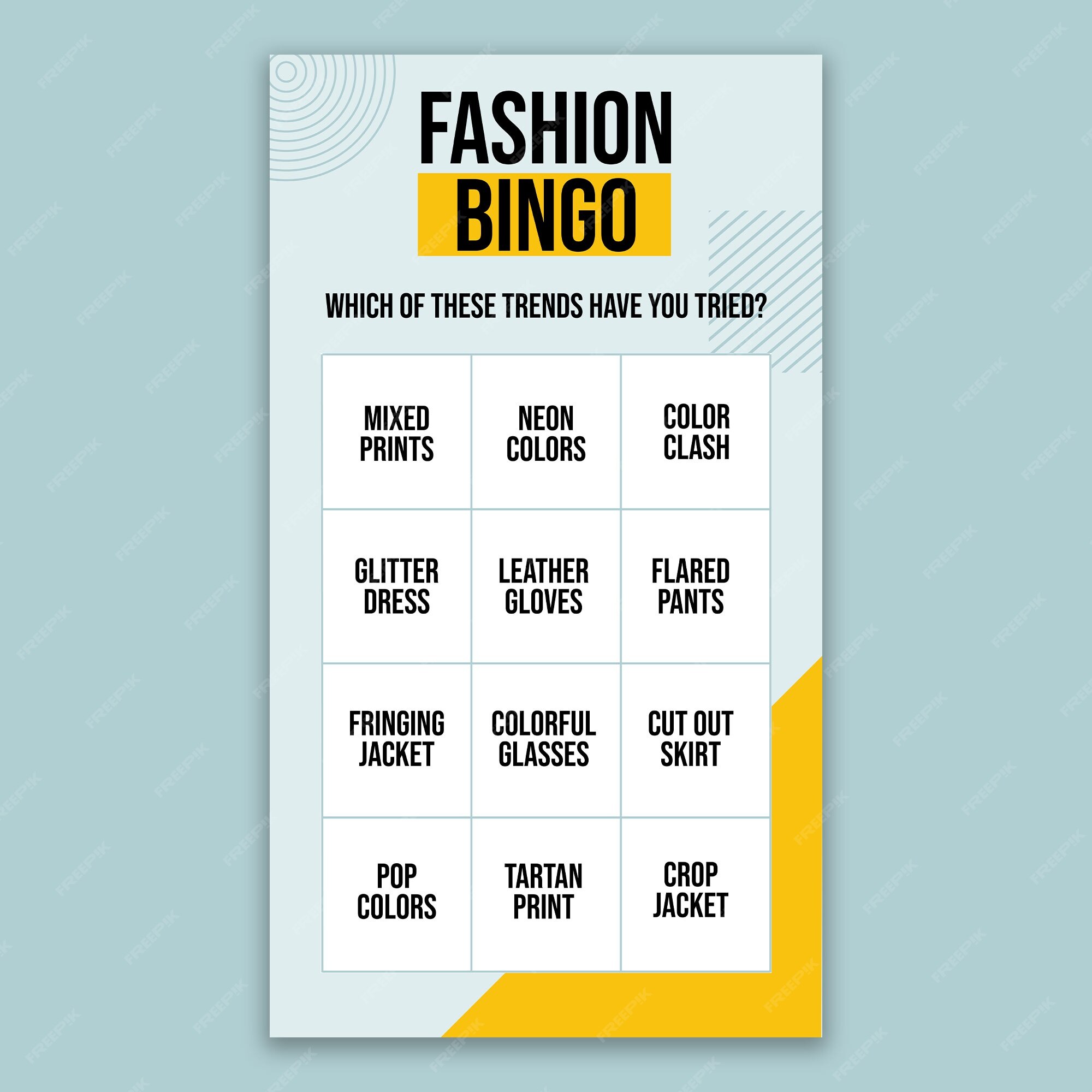 Lucky Pants BIngo
