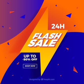 Modern flash sale background