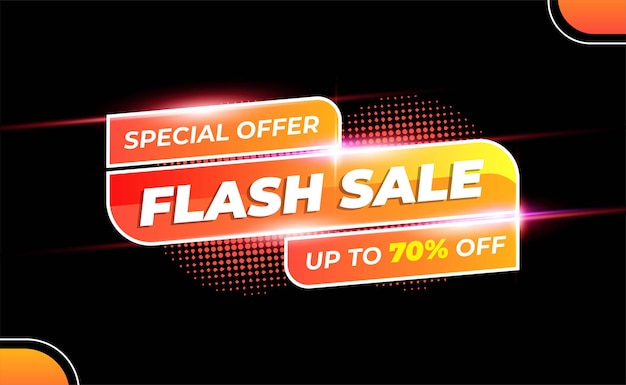 Modern flash sale banner