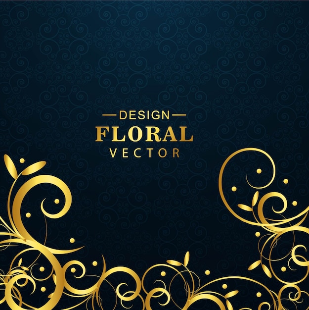 Free vector modern floral luxury background