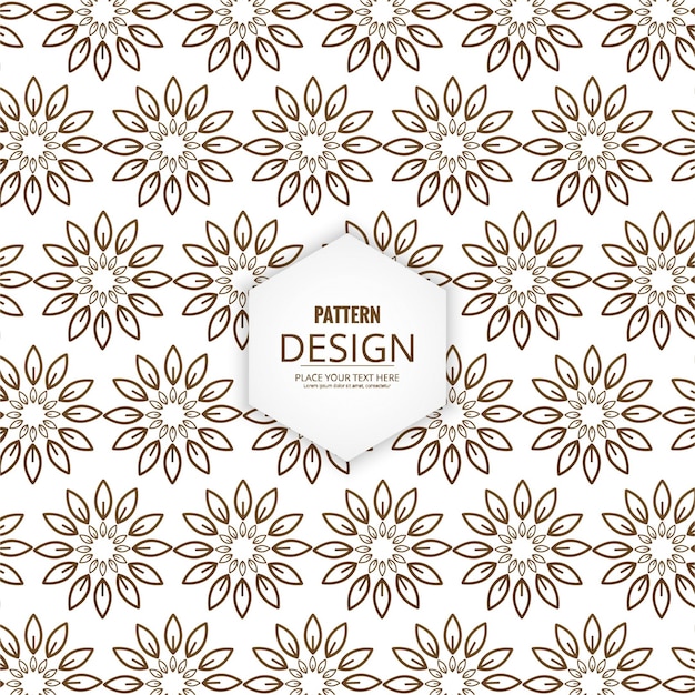 Modern flower pattern background