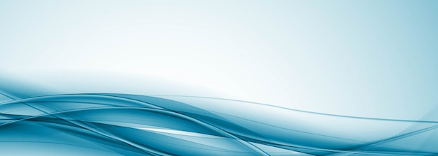 Free vector modern flowing wave banner background