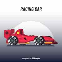 Free vector modern formula 1 racing car design