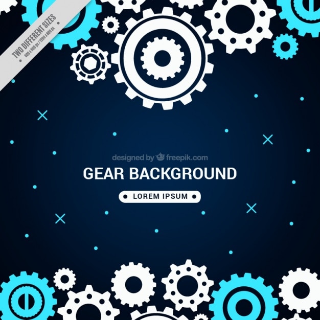 Vettore gratuito gear background moderna