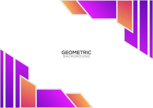 Free vector modern geometric background design gradient color