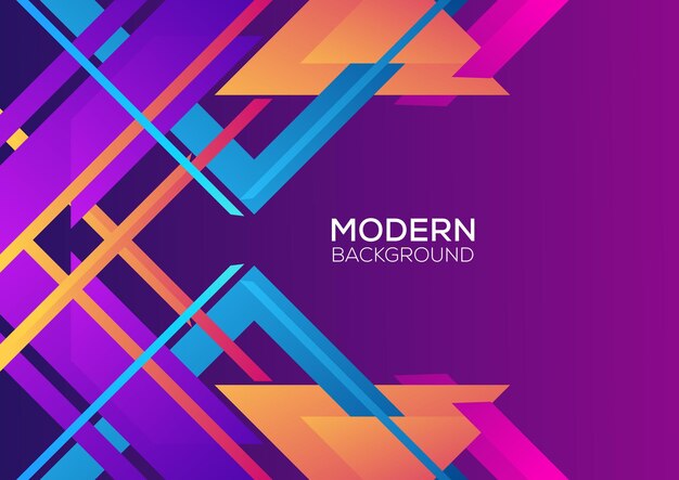 Free vector modern geometric design abstract background gradient