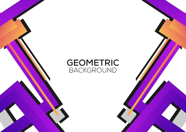 Free vector modern geometric design creative background