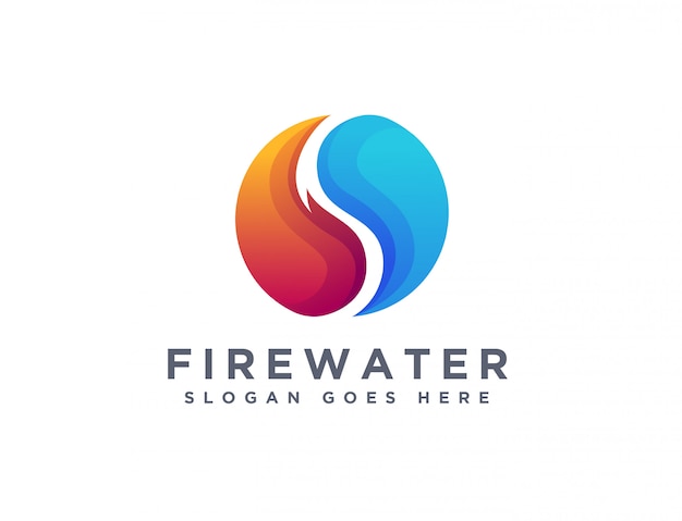 Download Free Modern Geometric Energy Water And Fire Logo Premium Vector Use our free logo maker to create a logo and build your brand. Put your logo on business cards, promotional products, or your website for brand visibility.