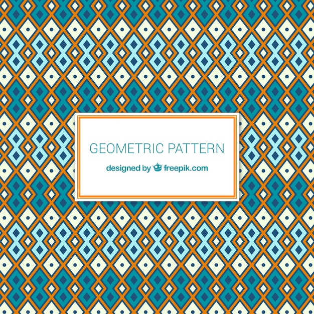 Modern geometric pattern with ethnic style