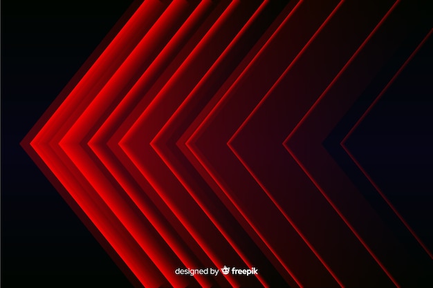 Free vector modern geometric red lights background