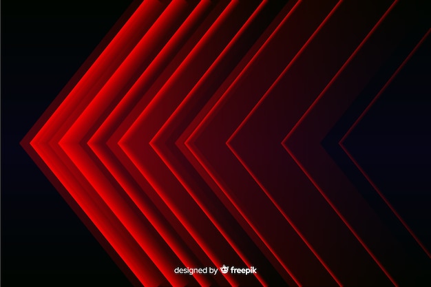 モダンな幾何学的な赤いライトの背景