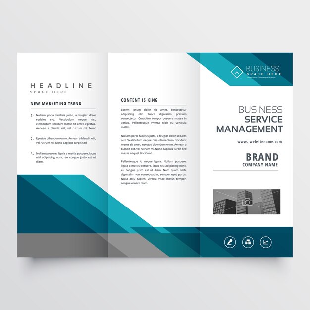 Modern geometrical business brochure