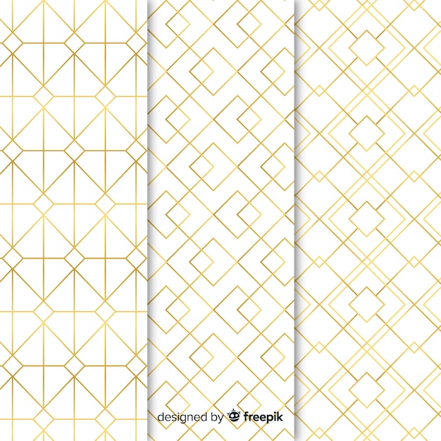 Free vector modern geometrical luxury shapes