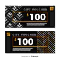 Free vector modern gift voucher