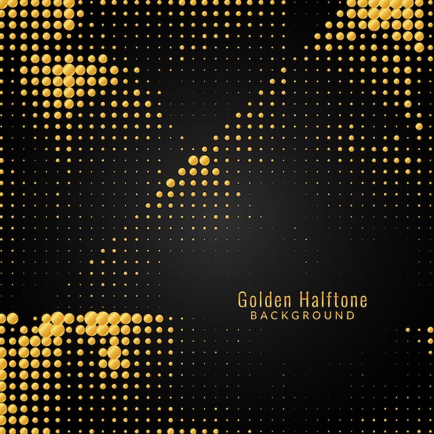 Modern golden halftone background