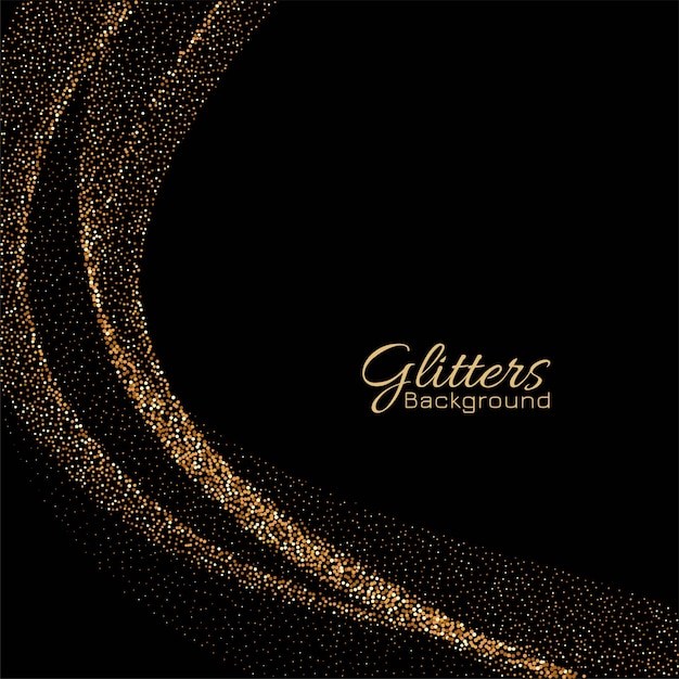 Modern Golden sparkles elegant vector background