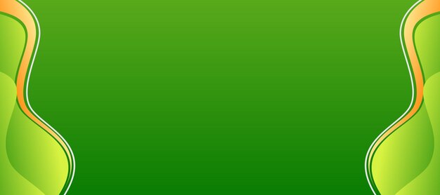 modern gradient green wave banner