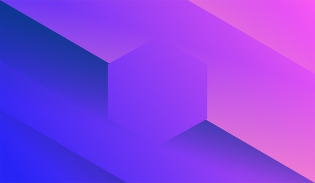 Free vector modern gradient hexagon background abstract purple color