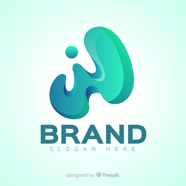 Современный градиент логотипа в социальных сетях