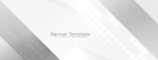Современный серый цвет геометрической концепции глянцевый дизайн баннера