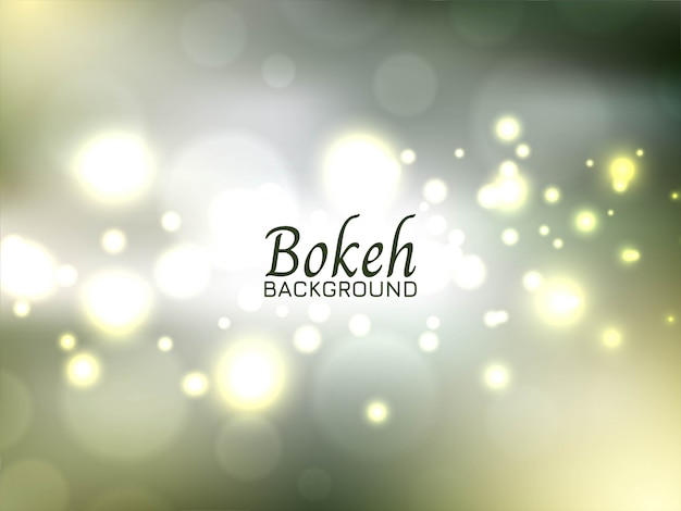 무료 벡터 현대 녹색 밝은 bokeh 배경