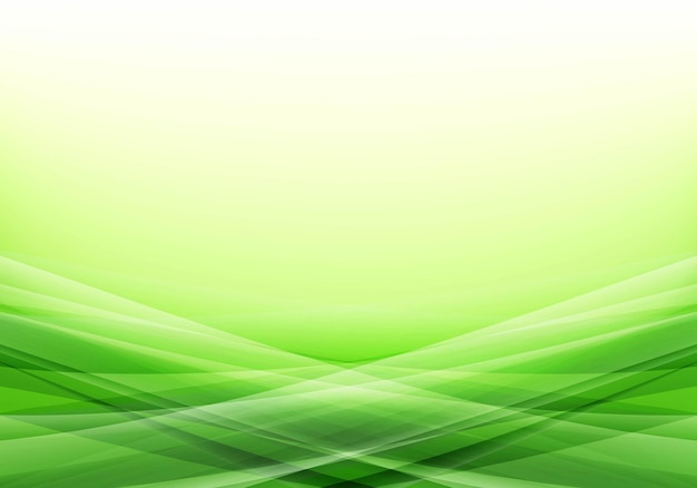 Free vector modern green business flowing wave background