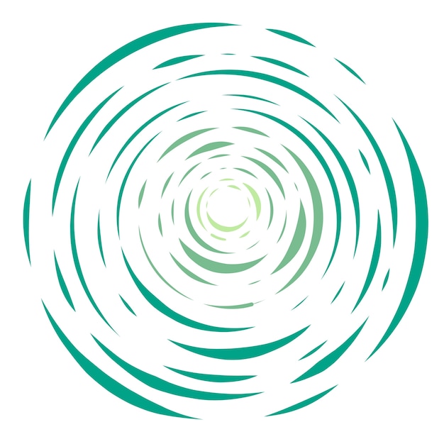 Modern green circular background