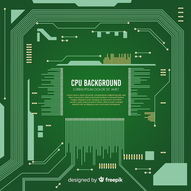 Современный зеленый фон cpu