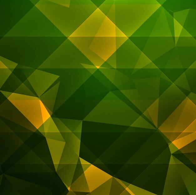 近代的な緑の多角形の背景