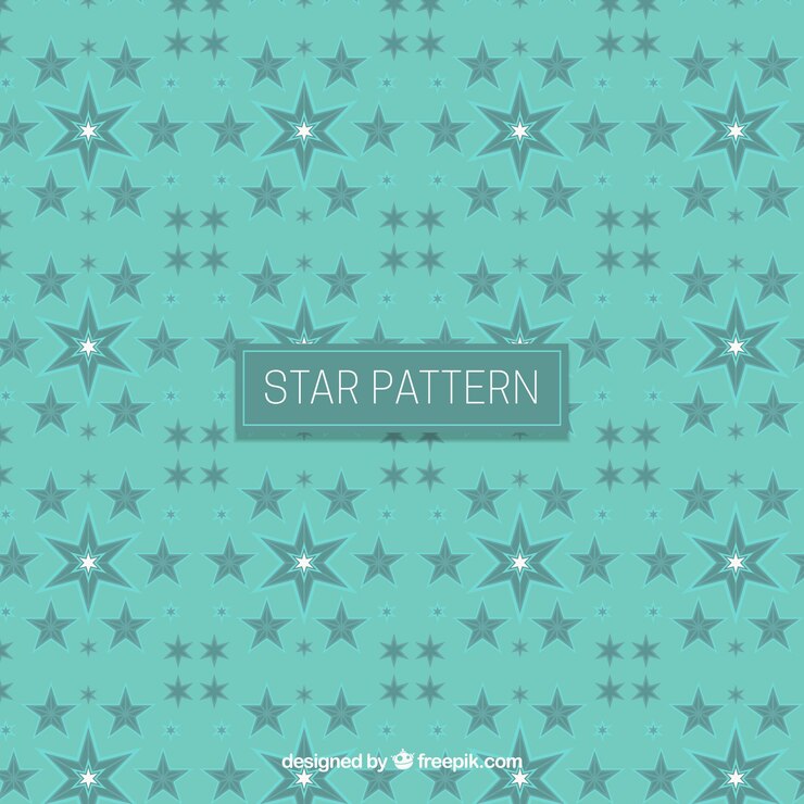 मुफ़्त वेक्टर modern green star pattern