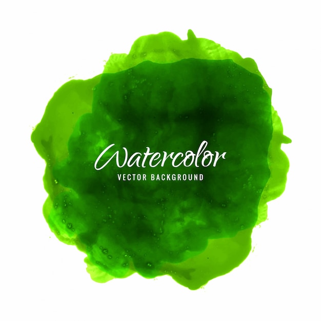 Modern green watercolor background