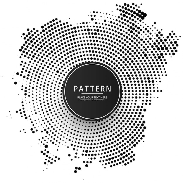 Free vector modern halftone background illustration