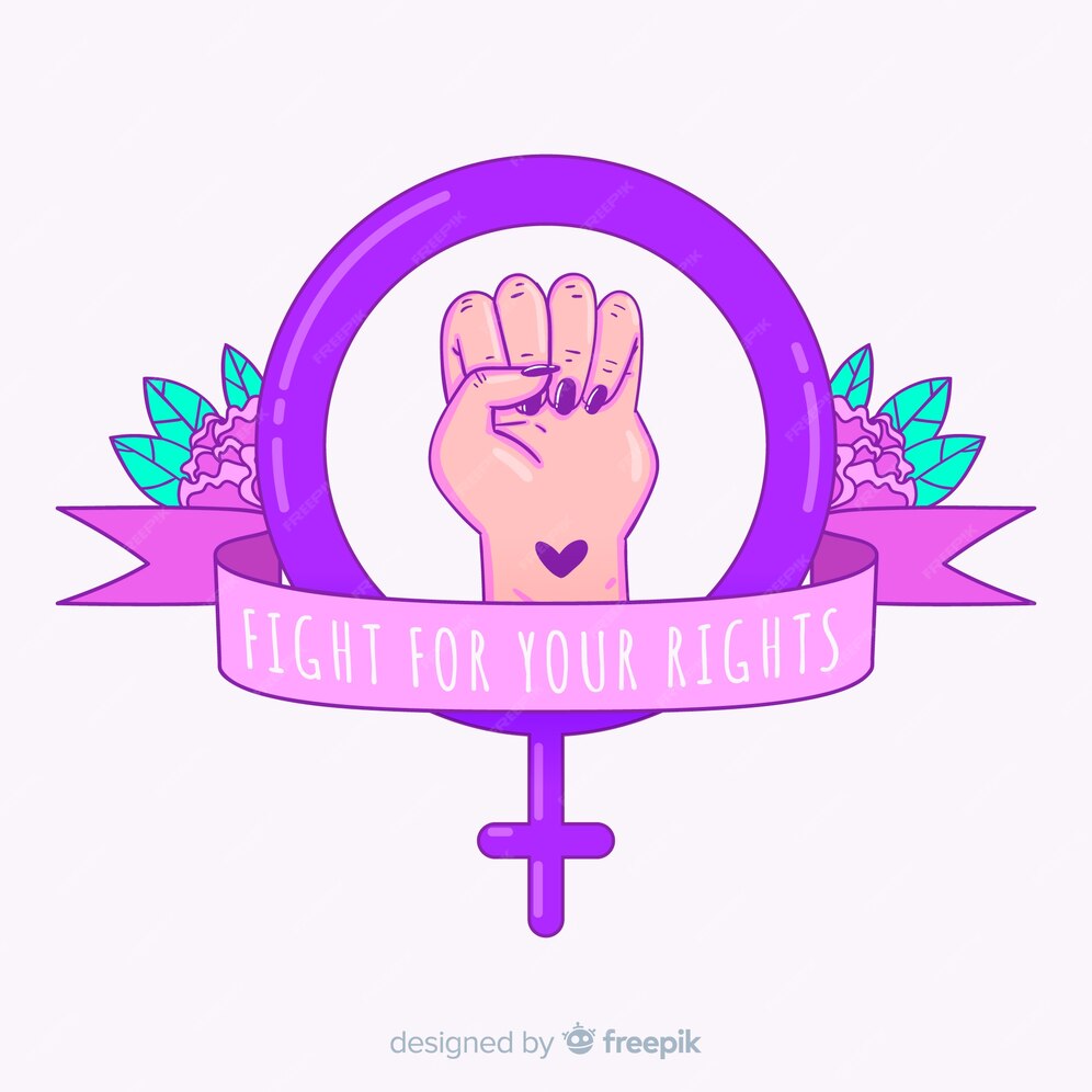 Free Vector | Modern hand drawn feminism concept