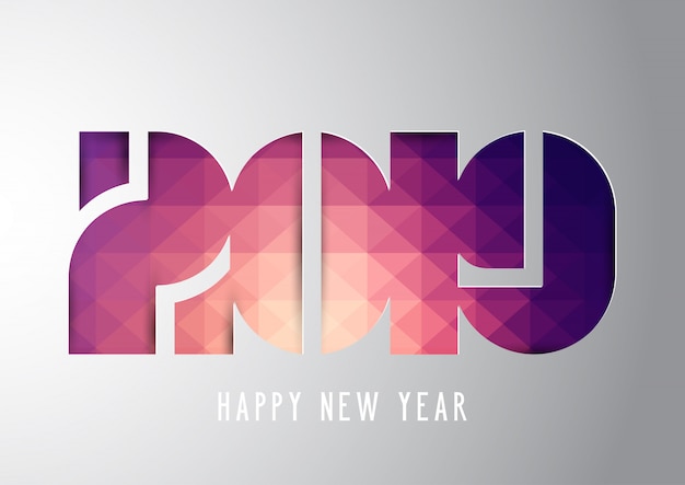 Modern Happy New Year background 