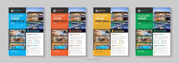 Modern home sale real estate flyer real estate flyer design dream home construction flyer