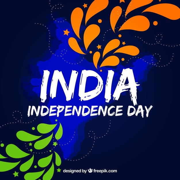 Modern india independence day background